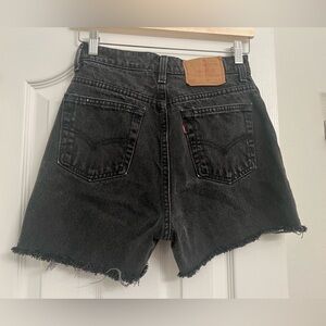 Levi's vintage Black Denim Jean shorts
